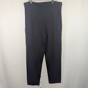 Alina Mae Pants Womens Medium Black Maternity Stretch High Rise Workwear Career